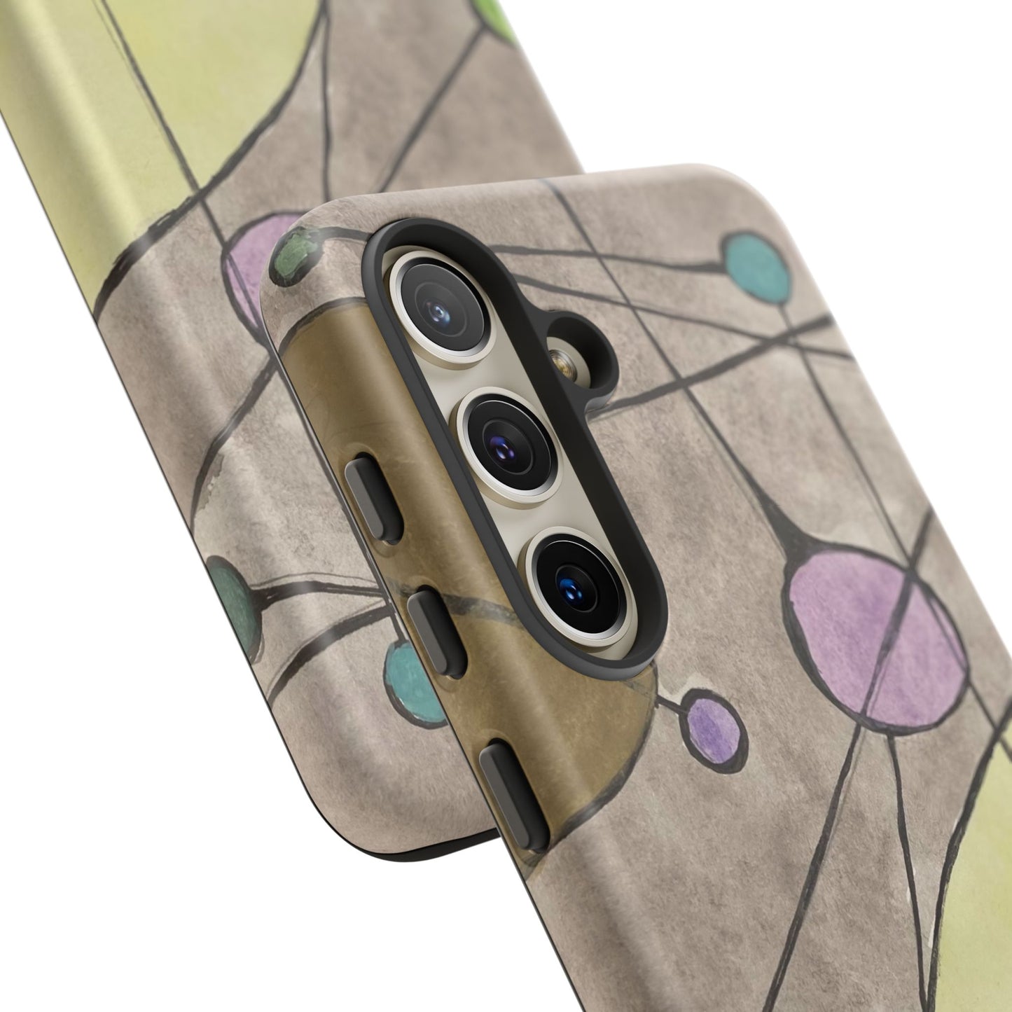 Abstract Constellation Phone Case - Vintage Pastel Orb Design