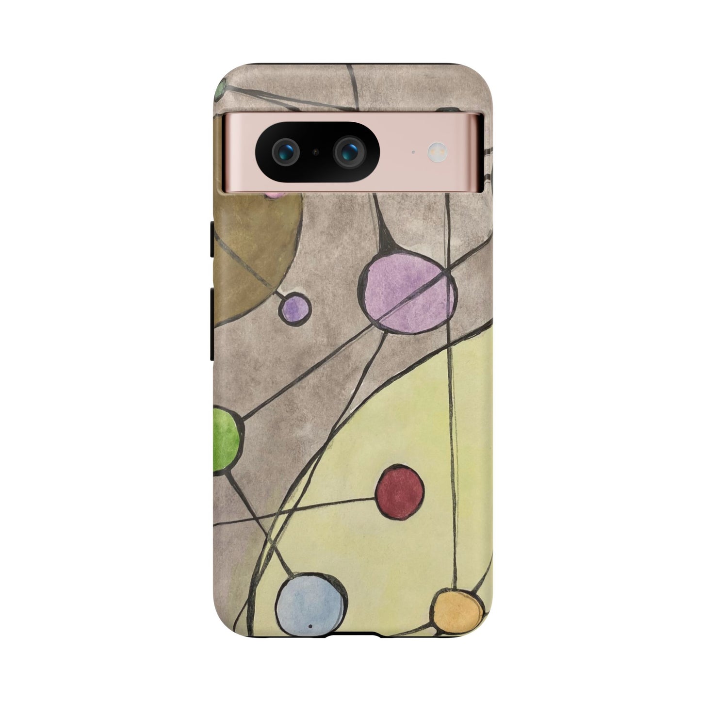 Abstract Constellation Phone Case - Vintage Pastel Orb Design