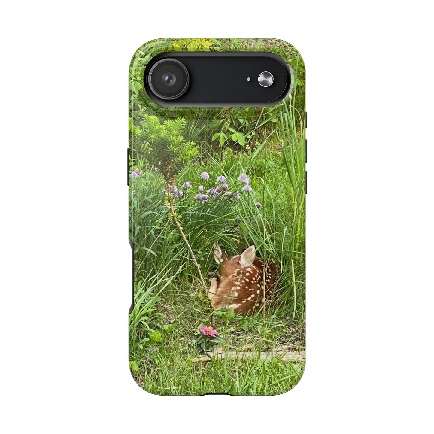 Fawn in Garden - Protective iPhone Case