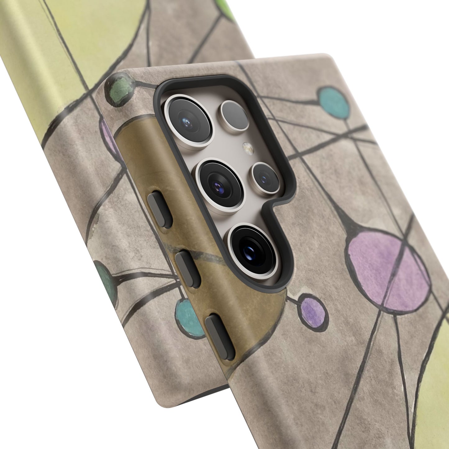 Abstract Constellation Phone Case - Vintage Pastel Orb Design