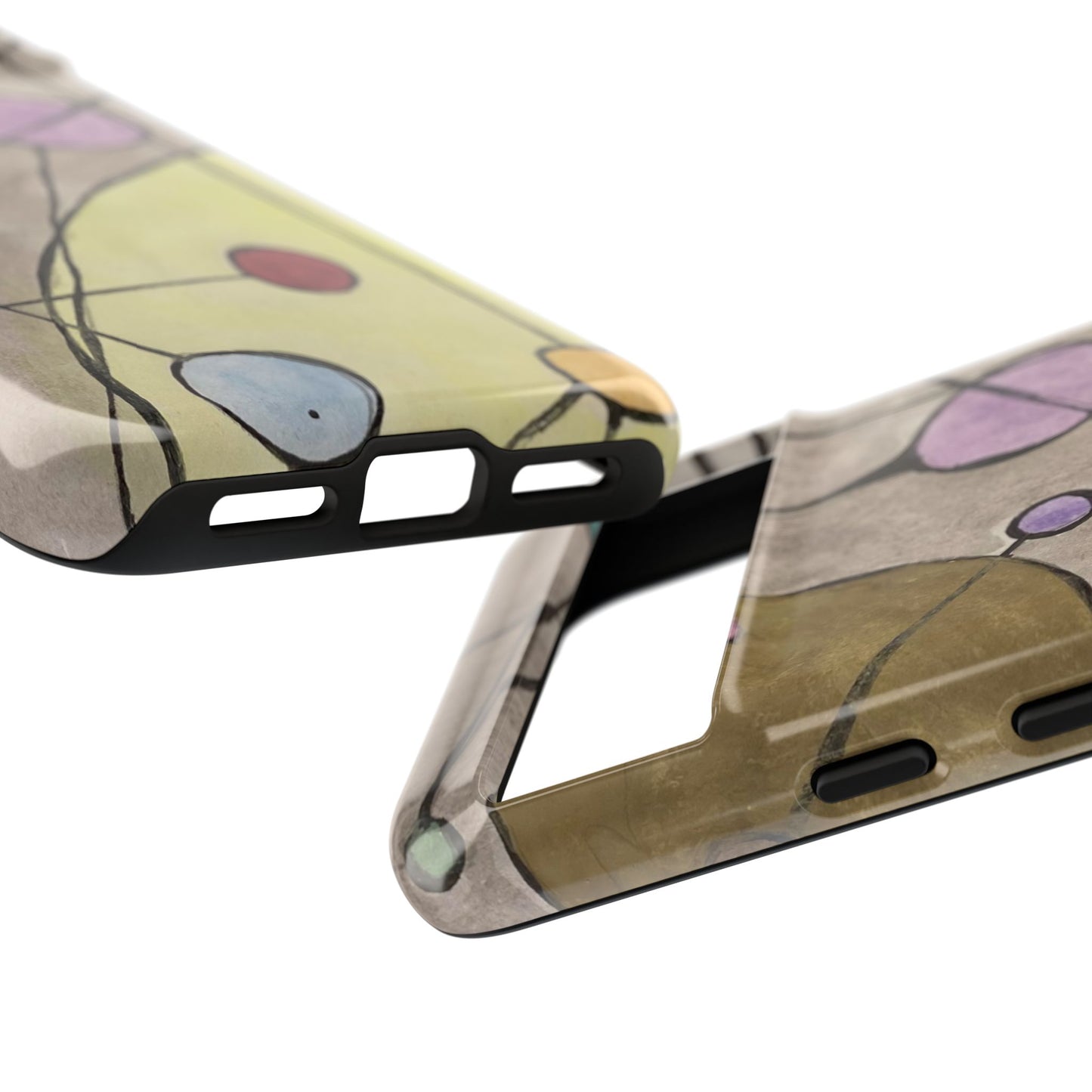 Abstract Constellation Phone Case - Vintage Pastel Orb Design