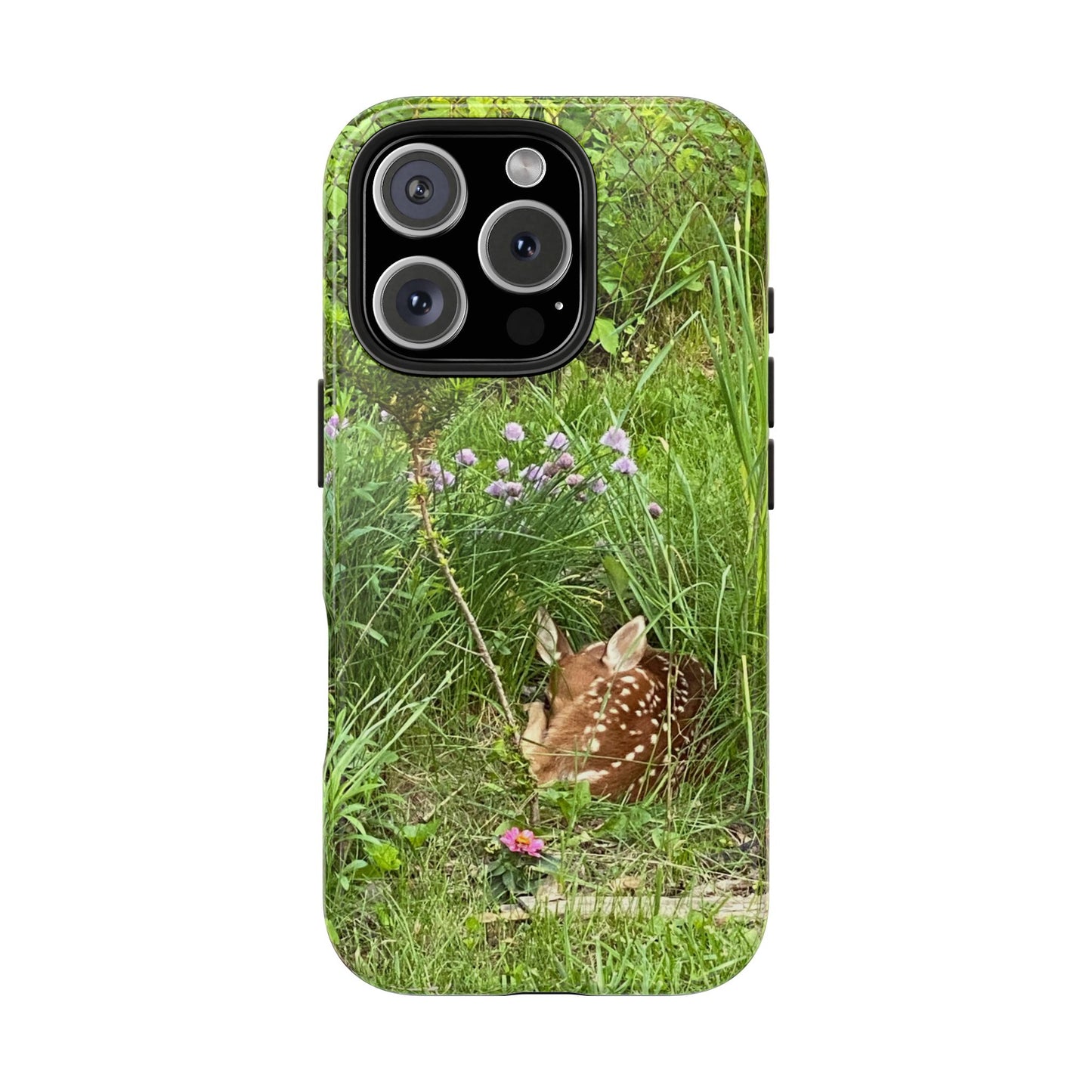 Fawn in Garden - Protective iPhone Case