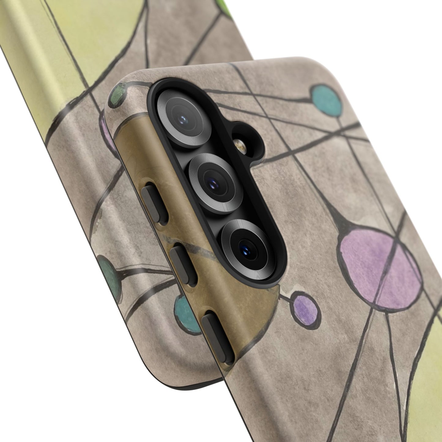 Abstract Constellation Phone Case - Vintage Pastel Orb Design