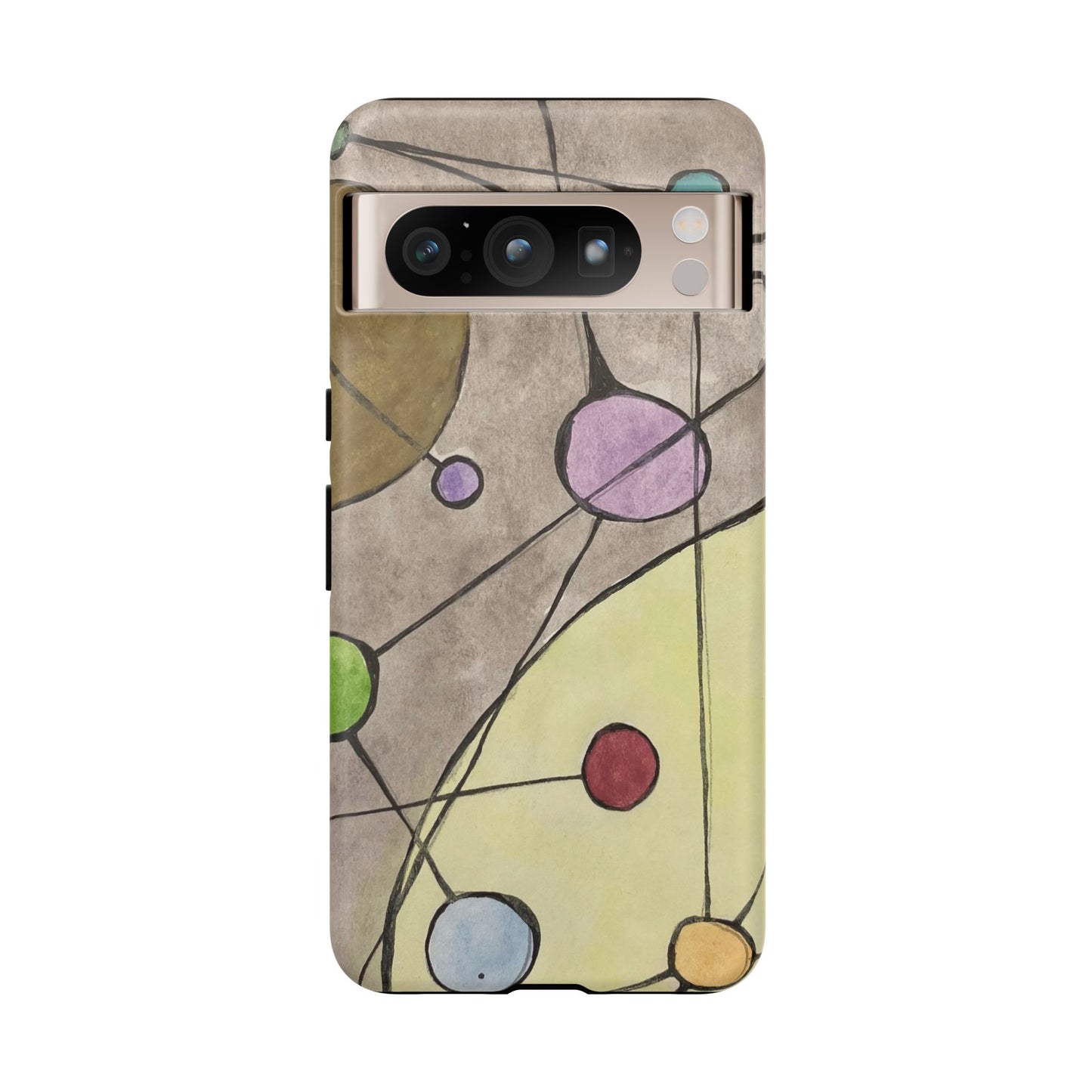 Abstract Constellation Phone Case - Vintage Pastel Orb Design