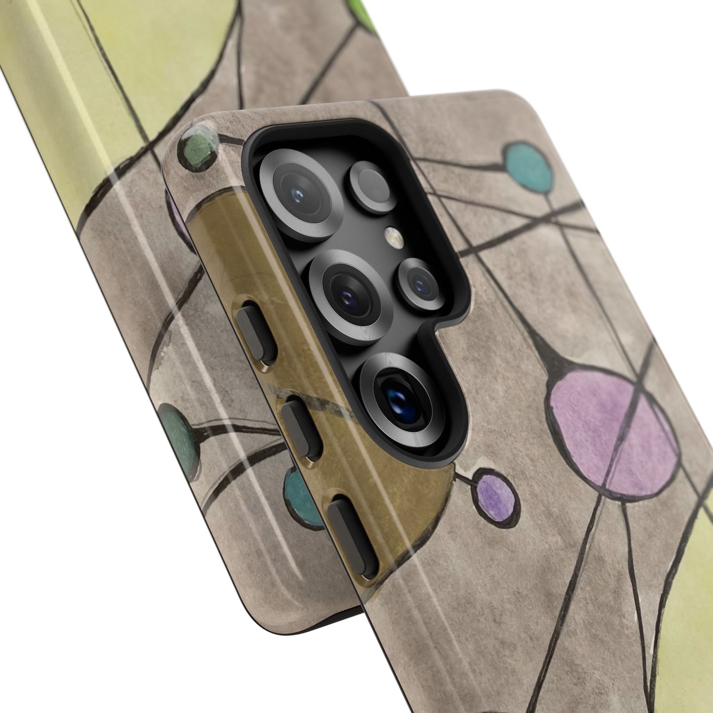 Abstract Constellation Phone Case - Vintage Pastel Orb Design