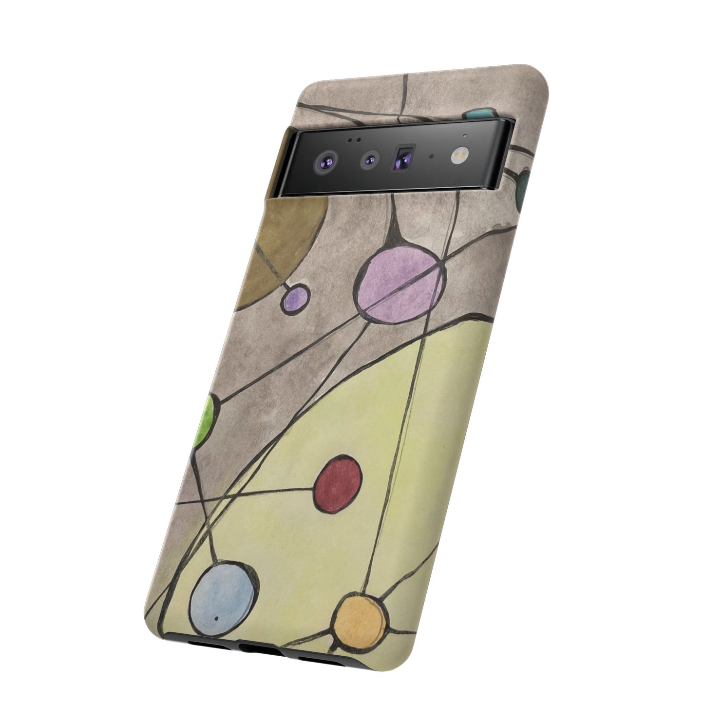Abstract Constellation Phone Case - Vintage Pastel Orb Design